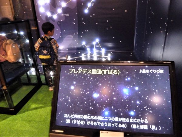 「銀河鉄道の夜」のモチーフになった星空展示