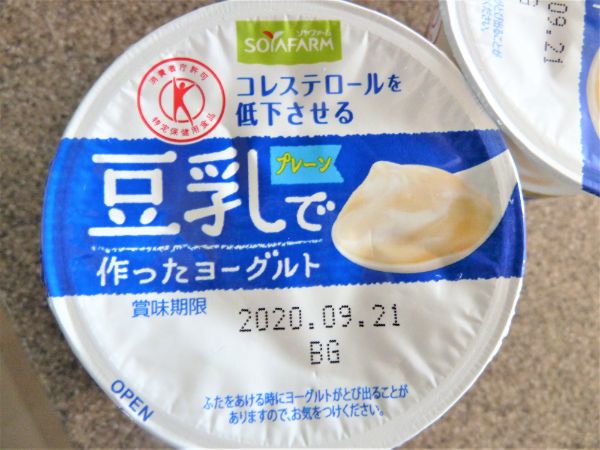 豆乳で作ったヨーグルト
